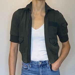 Free People distressed mini jacket
